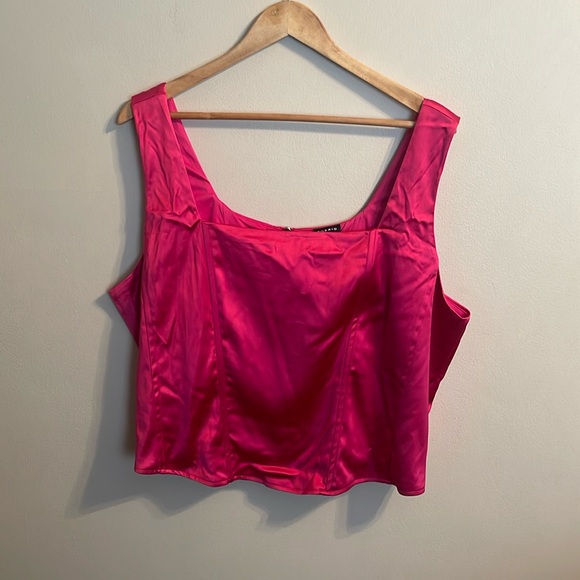 NWT Torrid Satin Sleeveless Corset Top - Picture 3 of 8